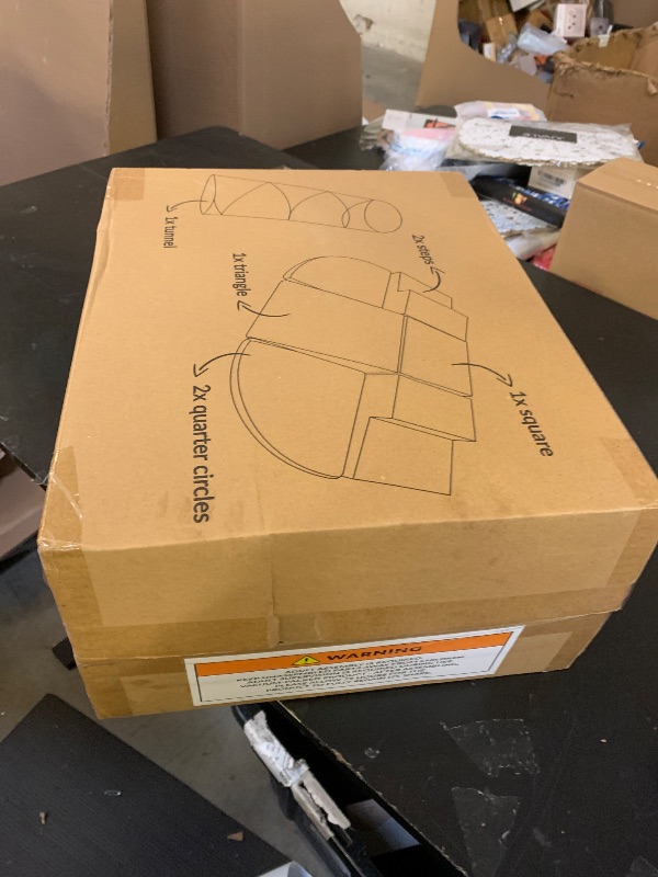 Photo 1 of ZICOTO Fun Climbing Toy Set for Toddlers Aged 1-3 - Incl. Crawl Through Tunnel & PU-Leather Climbing Blocks for Unlimited Indoor Fun - Perfect Foam Play Gym for Baby/Kids to Safely Learn New Skills