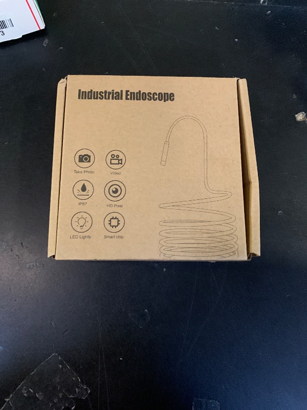 Photo 1 of [Dual-Lens] Endoscope Camera with Light, 1920P HD Borescope with 8+1 Adjustable LED Lights, IP67 Waterproof 16.5FT Semi-Rigid Snake Cord Inspection Camera for iPhone, iPad and Android Phone (Type C)