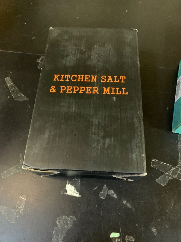 Photo 1 of Electric Salt and Pepper Grinder Set-Rechargeable, Salt and Pepper Shakers, Automatic Salt and Pepper Grinder Set with Led Light, Adjustable Coarseness, One Handed Operation, Electric Pepper Mill