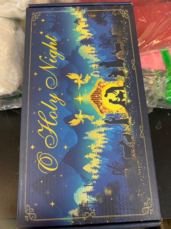 Photo 1 of Homemory Flameless Christmas Nativity Scene Candles, Battery Operated LED Pillar Religion Candles, Nativity Sets Indoor Outdoor Decor for Xmas Holiday Home Decor, Remote Timer, Christmas Decor, 5 Pack