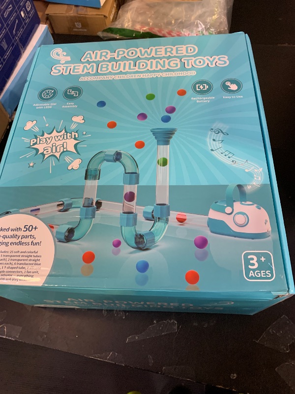 Photo 1 of FOHEB Air-Powered STEM Building Toys - Bluetooth Learning Toys with Wireless Music Play, Rechargeable & Play While Charging, STEM Toys for 3+ Year Old, Kids Toys Birthday Gifts for Kids