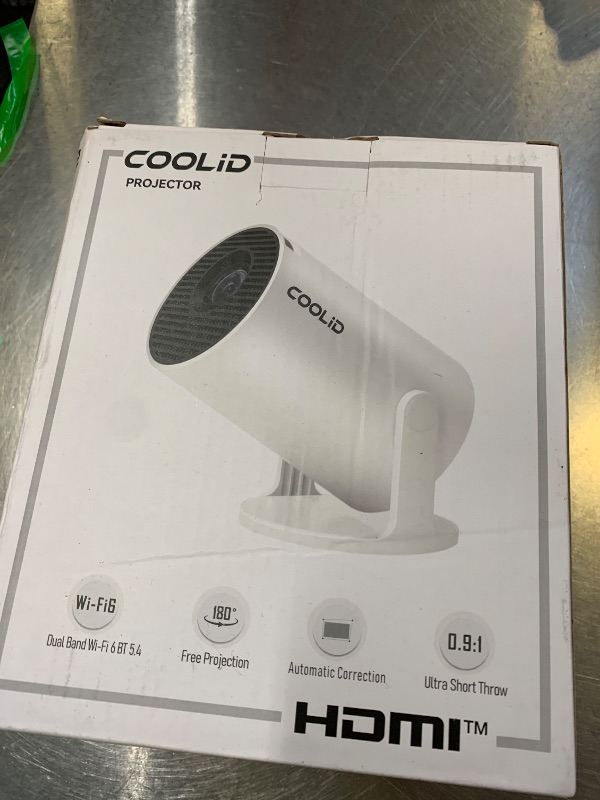 Photo 1 of [Built-in Apps & 2025 Upgraded] Mini Projector Support 4K 1080P Auto Keystone 180° Rotatable with WiFi 6 and Bluetooth 5.4, Projector Portable Compatibile with HDMI/TV Stick/Memory Stick/Laptop-Black