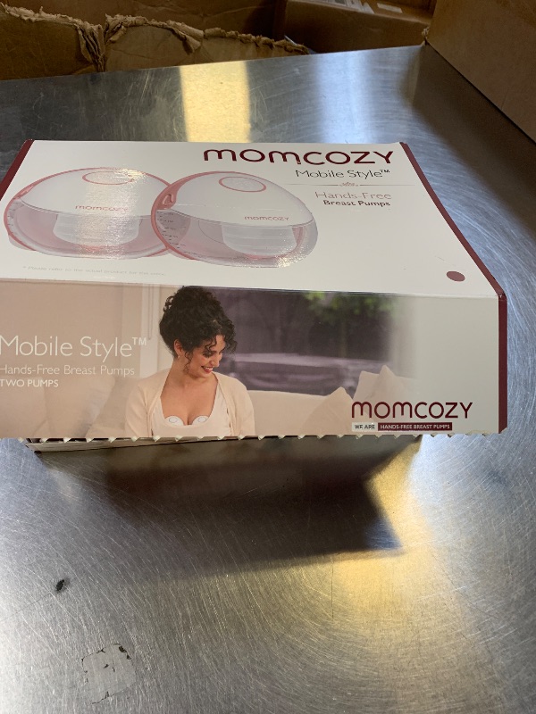 Photo 1 of Momcozy Breast Pump Hands Free Mobile Style | M6, Wearable Breastfeeding Pump Ideal Rhythm for More Milk, DoubleFit Flange More Fit & Discreet with 3 Modes & 9 Levels, 24mm - 2 Pack Cozy Red