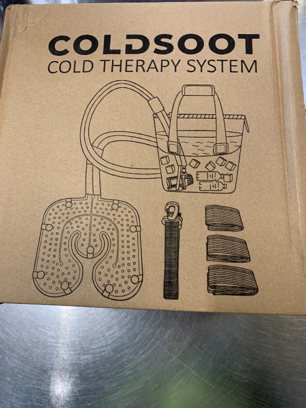 Photo 1 of COLDSOOT Cold Therapy Machine w/Timer, Compact and Portable Ice Machine for Knee After Surgery, Knee Replacement Recovery System, Cryotherapy Pain Relief w/Compression Pad for Shoulder, Hip and Ankle