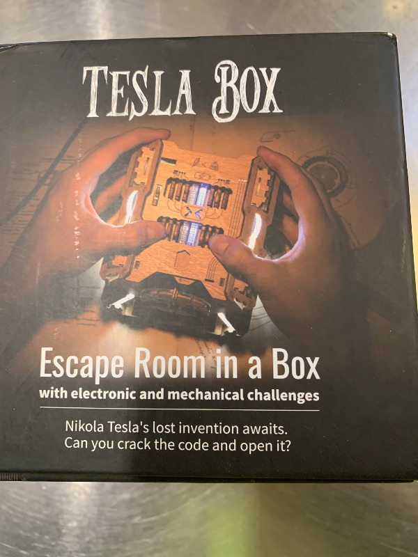 Photo 1 of Puzzle Potato Tesla Box - Electronic Puzzle Box - Escape Room Game in a Box - Brain Teaser - 3D Wooden Puzzle for Adults - Money Puzzle Box for Cash Gift - Birthday GiftBox MoneyBox