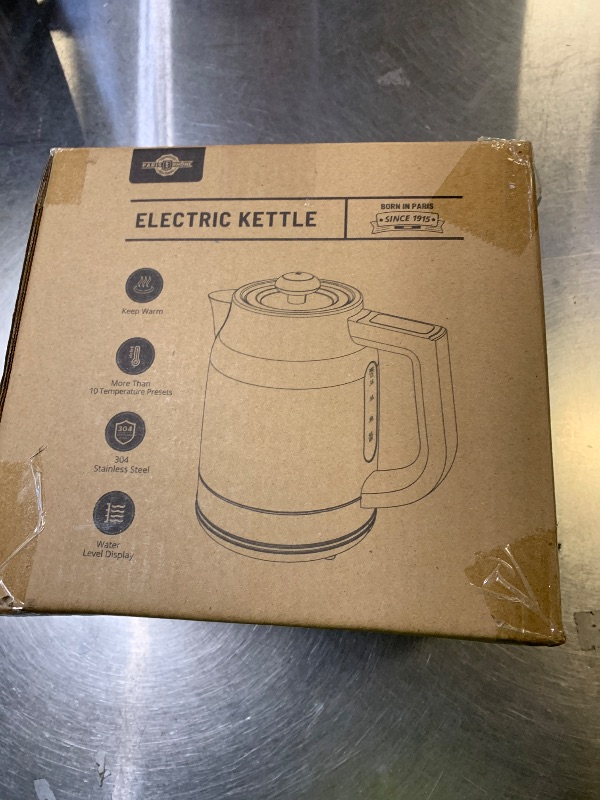 Photo 1 of Electric Kettle Temperature Control, 1.7L 1500W Electric Tea Kettle with 13 Temperature Settings, Strix Thermostat, LED Display&Touch Control, Auto Shut-Off Protection, Boil Dry Protection