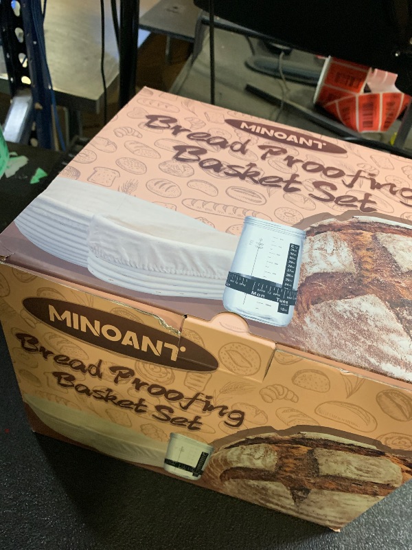 Photo 1 of Sourdough Starter Kit with 2 Proofing Baskets, 36oz Sourdough Starter Jar, Bread Lame, Dough Scraper, Dough Whisk & Silicone Bread Sling