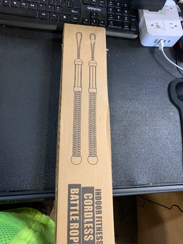 Photo 1 of Weighted Ropeless Battle Ropes, Heavy Duty Portable Cordless Battle Ropes for Home Gym with Poster, Workout Exercise Rope for Strength Building, HIIT and Low-Impact Aerobic Training for Men & Women