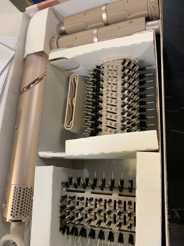 Photo 1 of Shark HD430REF (Refurbished) FlexStyle Air Styling & Drying System, Powerful Hair Dryer Brush & Multi-Styler with Auto-Wrap Curlers, Paddle Brush, Oval Brush, Concentrator Attachment, Stone (Renewed)