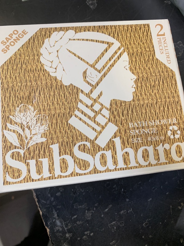 Photo 1 of SubSahara Authentic African Net Sponge - 2 Pack Exfoliating Bath & Shower Loofah Sponge for Body & Face, Gentle Scrubber for All Skin Types, Travel, Durable