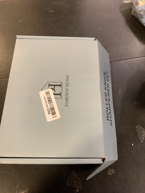 Photo 1 of ORIGINAL ADJUSTABLE ROLLING KNIFE SHARPENER KIT: Adjustable Height, 30 Angle Options, 5 Removeable Whetstone Plates, Leather Strop with Travel Case - Kitchen Knife Sharpener