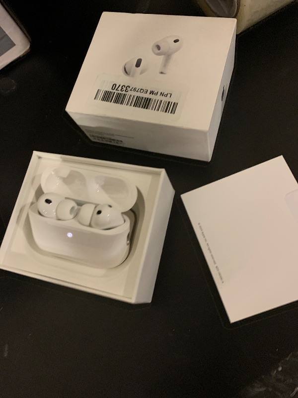 Photo 1 of Apple AirPods Pro 3 Wireless Earbuds, Active Noise Cancellation, Live Translation, Heart Rate Sensing, Hearing Aid Feature, Bluetooth Headphones, Spatial Audio, High-Fidelity Sound, USB-C Charging