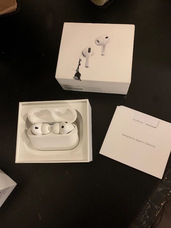 Photo 1 of Apple AirPods Pro 3 Wireless Earbuds, Active Noise Cancellation, Live Translation, Heart Rate Sensing, Hearing Aid Feature, Bluetooth Headphones, Spatial Audio, High-Fidelity Sound, USB-C Charging