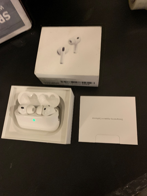 Photo 1 of Apple AirPods Pro 3 Wireless Earbuds, Active Noise Cancellation, Live Translation, Heart Rate Sensing, Hearing Aid Feature, Bluetooth Headphones, Spatial Audio, High-Fidelity Sound, USB-C Charging