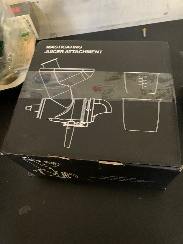 Photo 1 of Masticating Juicer Attachment for KitchenAid Stand Mixer, Cold Pressed Juicer Machine, Slow Juicer Attachment with Dual Feed Chute and Pusher