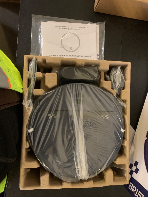 Photo 1 of Robot Vacuum and Mop Combo, 2-in-1 Mopping Robot Vacuum Cleaner with 2300Pa Suction, 2.87'' Slim Design, Wi-Fi/App/Voice Control, 3D Obstacle Avoidance&Self-Charging for Hard Floors, Carpets, Pet Hair