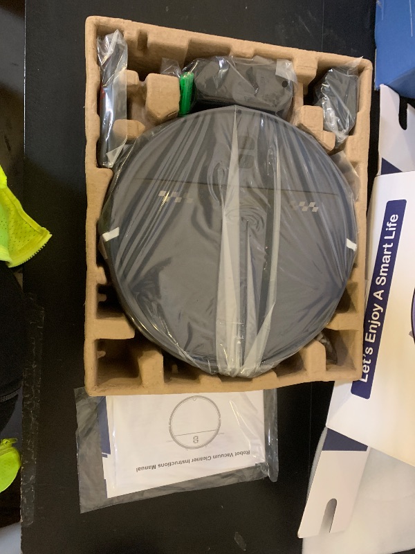 Photo 1 of Robot Vacuum and Mop Combo, 2-in-1 Mopping Robot Vacuum Cleaner with 2300Pa Suction, 2.87'' Slim Design, Wi-Fi/App/Voice Control, 3D Obstacle Avoidance&Self-Charging for Hard Floors, Carpets, Pet Hair