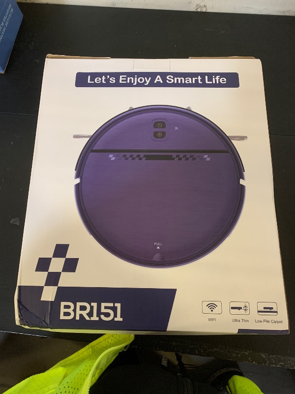 Photo 1 of Robot Vacuum and Mop Combo, 2-in-1 Mopping Robot Vacuum Cleaner with 2300Pa Suction, 2.87'' Slim Design, Wi-Fi/App/Voice Control, 3D Obstacle Avoidance&Self-Charging for Hard Floors, Carpets, Pet Hair