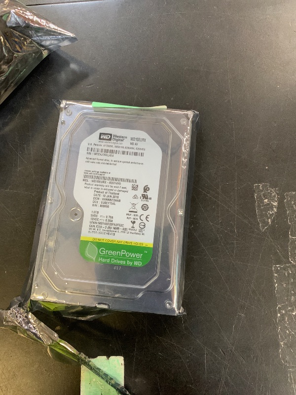 Photo 1 of WD AV-GP 1 TB AV Video Hard Drive: 3.5 Inch, SATA III, 64 MB Cache - WD10EURX (Renewed)