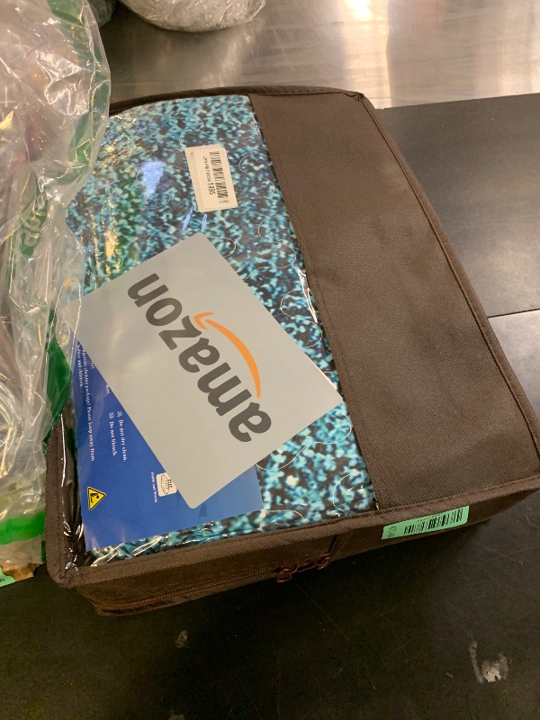 Photo 1 of Pamnest Quilt Set King Size, Turquoise Grey Painting 3 Pcs Soft Bed Cover Bedding Set for Kids and Adults, Teal Contemporary Gray Lightweight Bedspread Coverlet with Pillow Sham for All Season