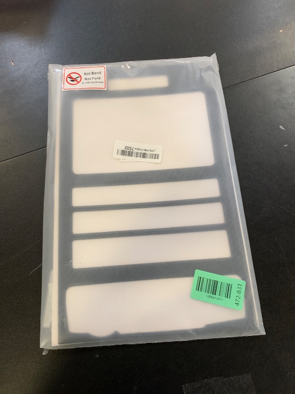 Photo 1 of Car Carbon Fiber Navigation Frame Air Conditioner Volume Panel Cover Trim Interior Accessories for Ford F150 2009 2010 2011 2012 2013 2014 Sticker (Style A)