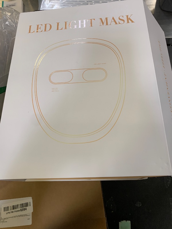 Photo 1 of Red Light Therapy Mask for Face, 2026 LED Face Mask Light Therapy, 4 Modes with Red/Blue/infrared/Dual Red & Blue Lights for Reduce Acne, Anti-Aging and Blemish Repair, Full Face Coverage, Lightweight