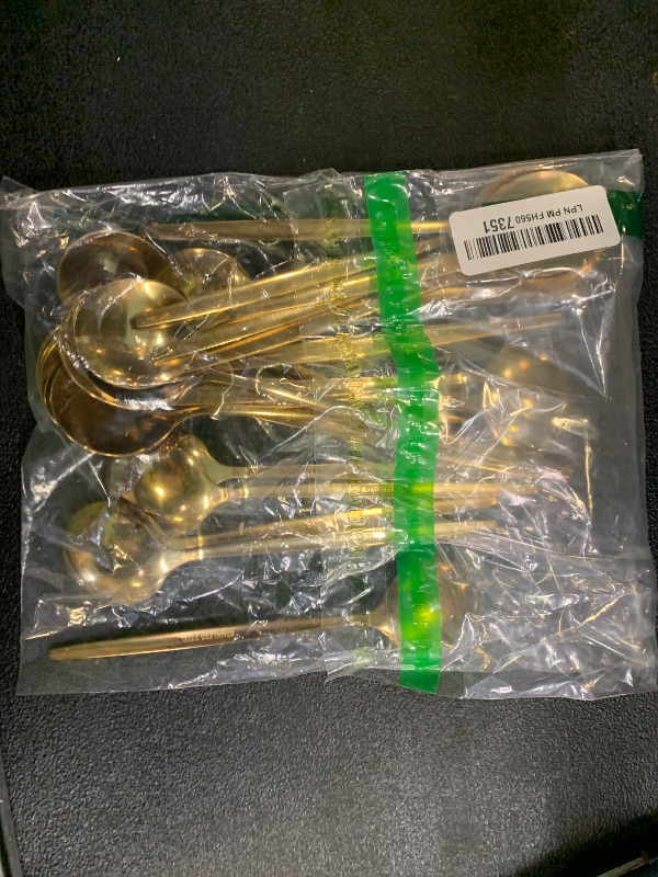 Photo 1 of Lemosae 240 Pcs Gold Silverware Set for 80 - Stainless Steel Flatware Cutlery Set Include Forks, Knives & Spoons for Wedding Parties, Kitchen, Restaurant - Dishwasher Safe