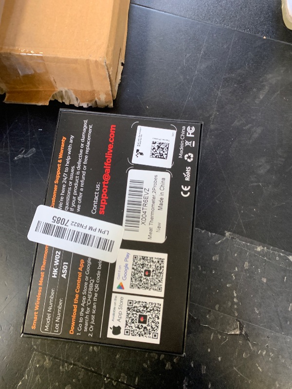 Photo 1 of Alfolive 2025 AI Wireless Meat Thermometer, Smart Bluetooth Meat Thermometer Digital, ±0.5°F High Accuracy, Grill Temperature Probe for BBQ, Grilling, Smoker, Oven, Cooking, Air Fryer, 2 Probes