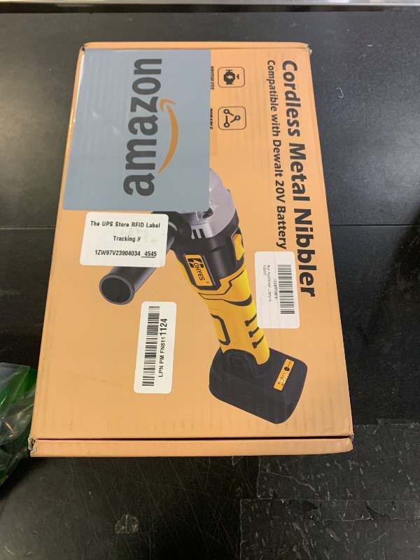 Photo 1 of Metal Nibbler Fit for DeWALT 20v Max Battery Brushless Motor 16 Gauge Variable Speed Assist Handle & 2 Blades For Metal Cutting, Stainless Steel and Aluminum(Battery not Included)