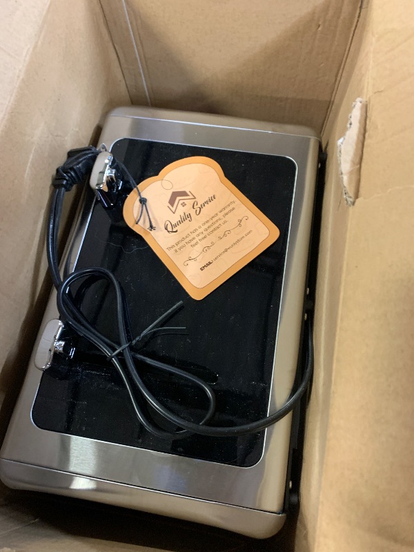 Photo 1 of WUNLY Touch screen Toaster 4 slice,Stainless Steel Digital Timer Toasters with Sound/Screen-Off Function,6 Bread Types & Shade Settings,Smart 1.5 Wide Slots Toaster with Bagel,Defrost,Stainless Steel