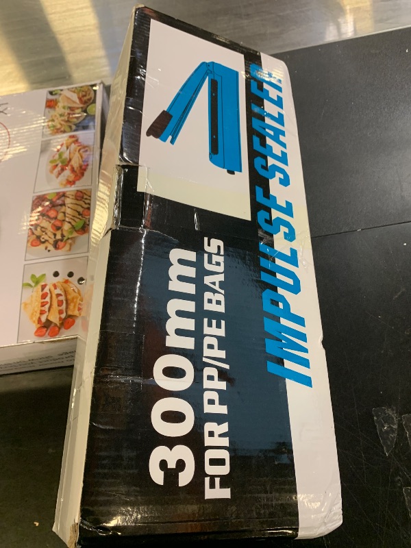 Photo 1 of 12 Inch Impulse Heat Sealer Machine, Cookie Bag Sealer for Plastic Mylar PE PP Bags and Kraft Paper Bags, Manual Poly Bag Hot Seal Sealing Machine with Extra Replace Element Grip