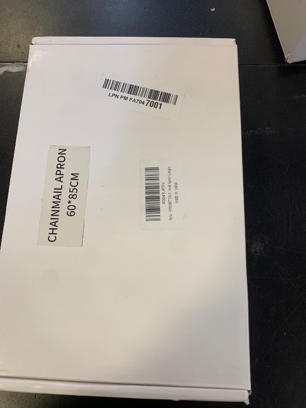 Photo 1 of AWIORETON Chainmail Apron for Butcher, Cut Resistant Apron for Meat Cutting, Food Grade Stainless Steel Metal Mesh with Adjustable Strap (Large)