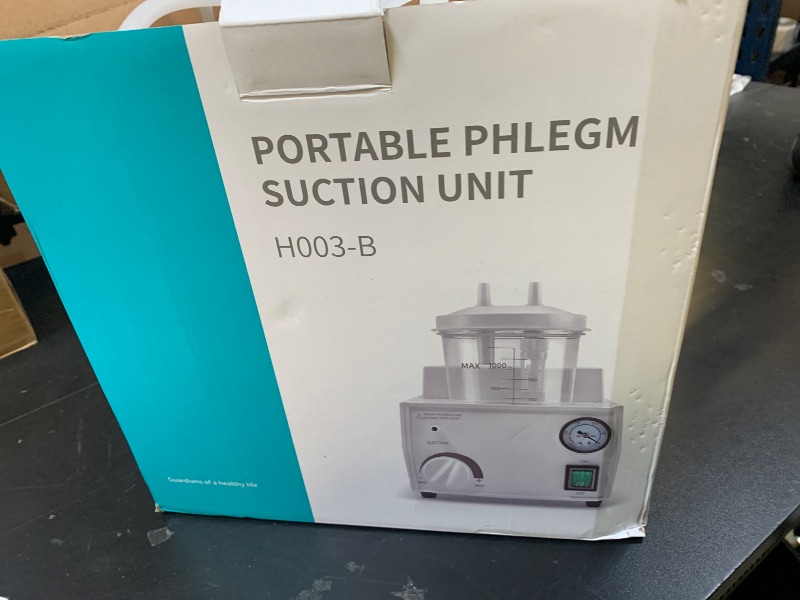 Photo 1 of 1000ml Portable Veterinary Suction Machine for Home Use 110V