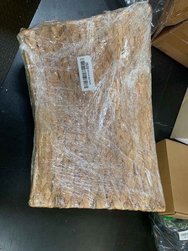 Photo 1 of CLAYNIX Tree Collar - Large to Small Christmas Tree, 28" Christmas Tree Ring Adjustable Water Hyacinth Skirt, Christmas Tree Skirt for Decoration, Base Protection from Pets