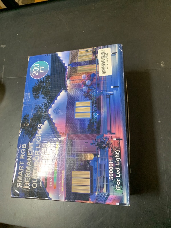 View 3 of Permanent Outdoor Lights for House, 200FT RGB+IC Smart Eave Lights with DIY Color, IP67 Waterproof, App & Remote Control, 72 Scene Modes, Outdoor Roof Lighting for Christmas, Holiday & Daily Decor