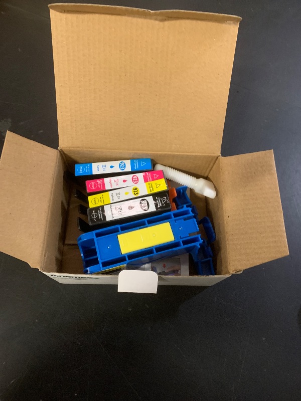 Photo 1 of 923 Ink Cartridges for HP Printers Compatible for HP 923 Ink Cartridges Work for HP OfficeJet Pro 8135e 8130e 8125e 8138e 8139e 8120e Ink Cartridges (4 Pack, Black Cyan Magenta Yellow) Without Chip