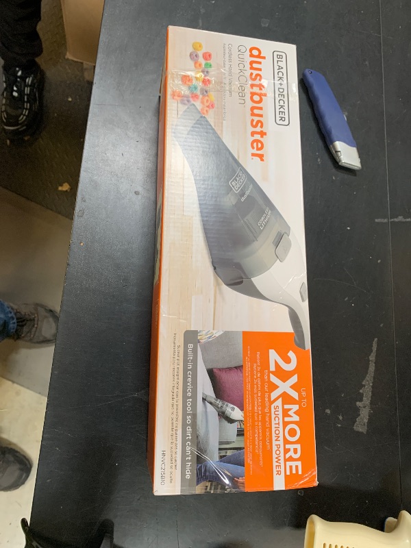 Photo 1 of BLACK+DECKER dustbuster Cordless Handheld Vacuum, Portable Car Vacuum Cordless Rechargeable, Wall Mount, Strong Suction QuickClean (HNVC215B10)