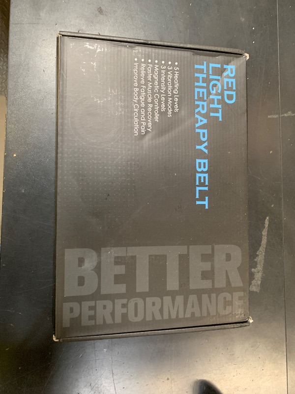 Photo 1 of Cordless Back Massager Belt - FSA-HSA Eligible Red Light Therapy Massage Belt with 5 Heating Levels,3 Vibration Modes, Lower Back Massager for Pain Relief Deep Tissue,4 Motors,Battery-Powered (Blue)