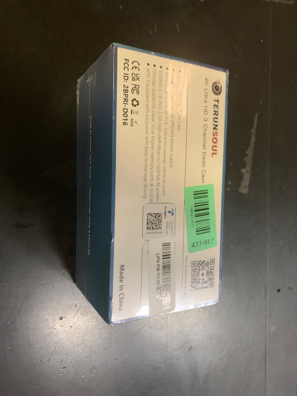 Photo 1 of TERUNSOUl 4K+4K+1080P 3 Channel Dash Cam Front and Rear with Cabin, Free 128GB Card Included, 5.8GHz WiFi6 - up to 20MB/s, IR Night Vision, Built-in GPS, G-Sensor, 24H Parking Mode, Support 512GB Max