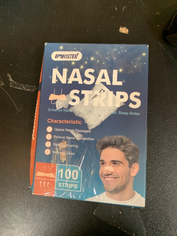 Photo 1 of 100Pcs Nasal Strips for Snoring, Extra Strength Nose Strips Breathing, Nose Tape for Sports and Sleep, Anti Snoring Strips Help Stop Snoring and Nasal Congestion Relief