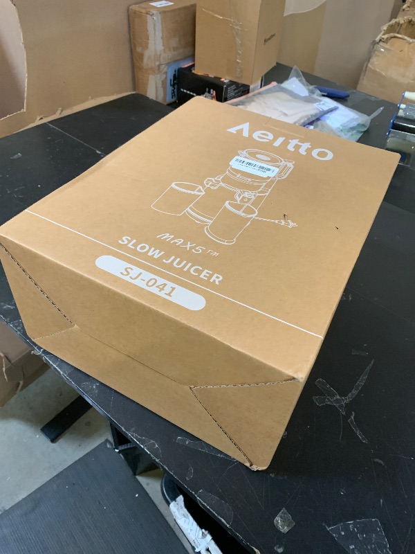 Photo 1 of Cold Press Juicer, 5.8" Extra Large Wide Mouth, Aeitto Slow Juicer Machines, High Juice Yield, Fit Whole Vegetables & Fruits, Professional Juice Extractor Machine,Self Feeding, Easy to Clean