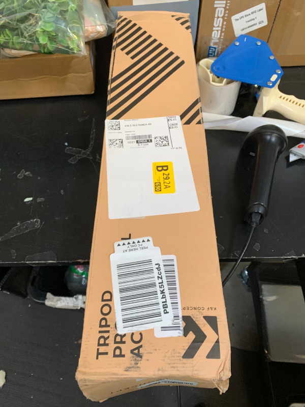 Photo 1 of K&F CONCEPT 90''/230cm Overhead Camera Tripod, Horizontal Shooting Video Tripods with Fluid Head Heavy Duty, Detachable Monopod, for Indoor and Outdoor Use T254A7+FH-03