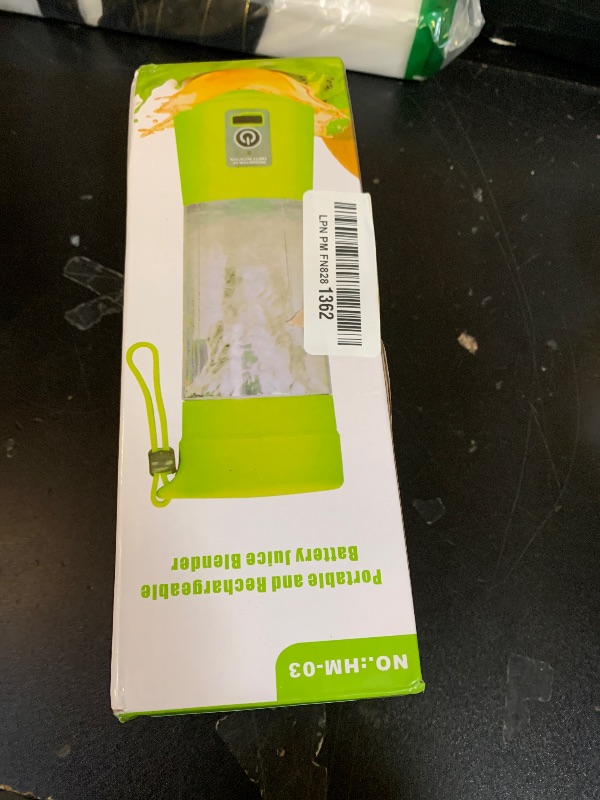 Photo 1 of 12 Oz Personal Size Portable Blender - Cordless Blender Make Smoothies & Shakes, BAP Free Traveling Cup, Quickly Squeezed in Office/Picnic/Sports