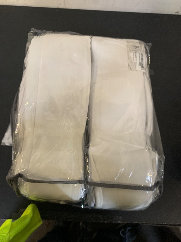 Photo 1 of Natural Linen Extra Wide Blackout 70 x 96 Inch Curtains 2 Panels for Bedroom, Beige White Pinch Pleat Room Darkening Lush Decor Curtain Sound Dampening for Sliding Patio Door Large Window Drapes Ivory