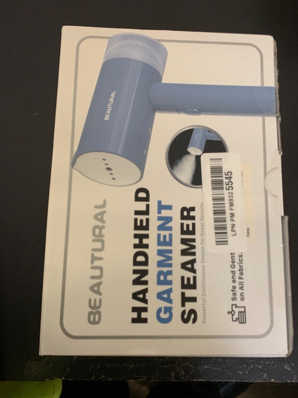 Photo 1 of BEAUTURAL Steamer for Clothes, Portable Garment Wrinkle Remover, Fast 30s Heat-up, Foldable and Handheld, 120V Only (Not for 220V Europe)