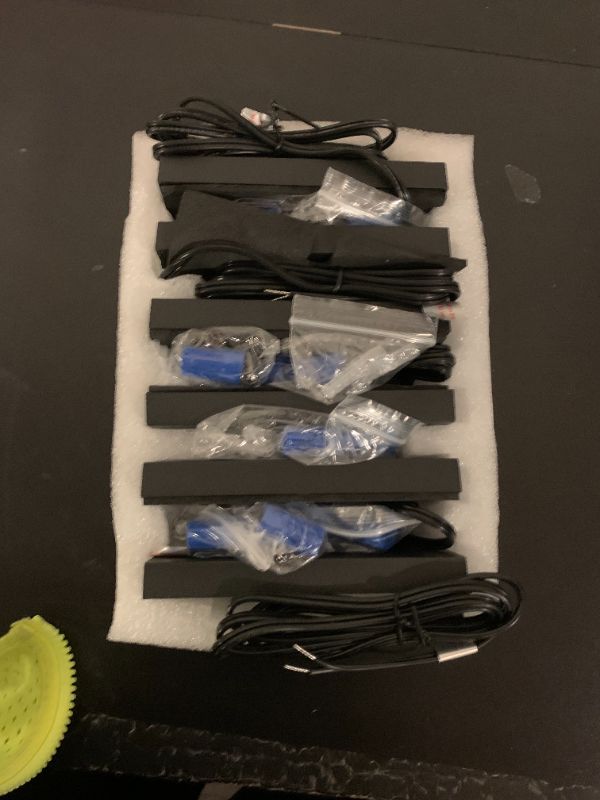 Photo 1 of CLOUDY BAY 5CCT 12V 4W Low Voltage LED Step Light with Horizontal Louvered Faceplate for Steps Decks Stairs,Outdoor Stair Lights,Wet Locations,6 Pack,Black