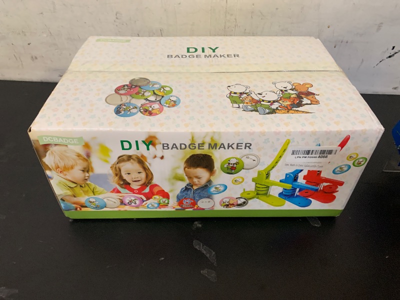 Photo 1 of Happizza Button Maker Machine Multiple Sizes, Pin Maker Machine 2.25 inch+3 inch, Interchangeable Button-Models Badge Button Press Machine with 200 Sets 58mm+75mm Button Maker Supplies&Circle Cutter