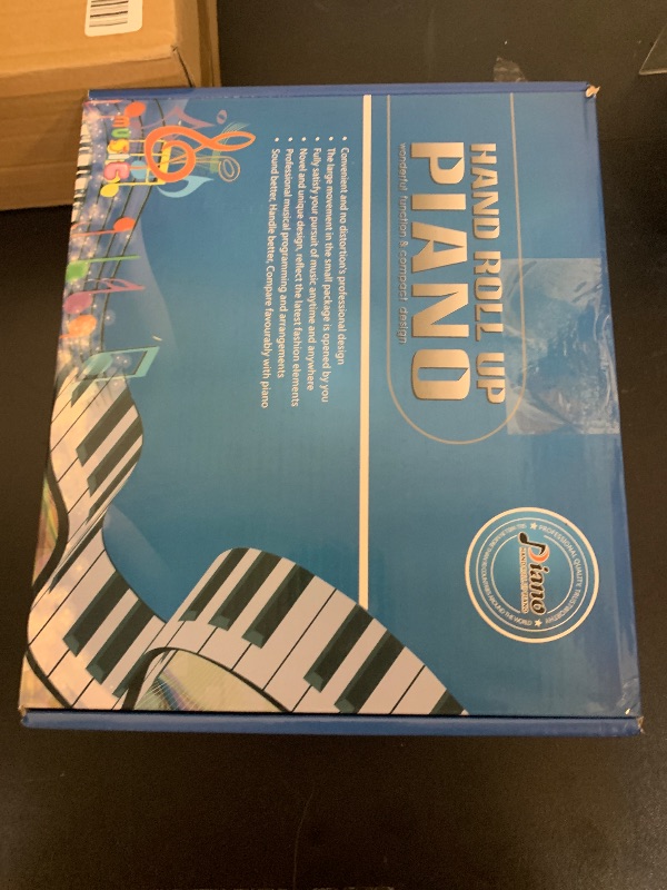 Photo 1 of POGOLAB 88 Keys Roll Up Keyboard Piano, Portable Electric Foldable Piano with Sustain Pedal, 20 Songs, 128 Tones, 128 Rhythms, Rechargeable & Wireless BT, Music Gift for Beginners (with LED Display)