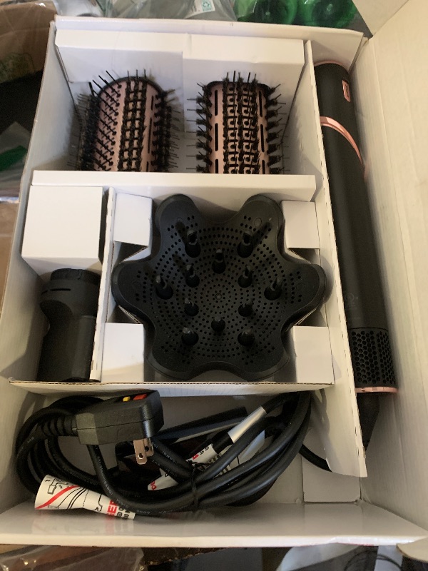 Photo 1 of Shark Hair Dryer | FlexStyle Hair Styling System | Portable & Powerful Blow Dryer Brush | Hair Curler & Volumizer | 6 Styling Tools Included | Best for All Hair Types | Black | HD440BK