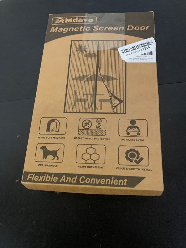 Photo 1 of Magnetic Screen Door, Heavy Duty Door Screen Magnetic Closure Keep Bugs Out,Pet & Kid Friendly?Hands Free Door Screen Fit Door Size 60 x 80 Inches